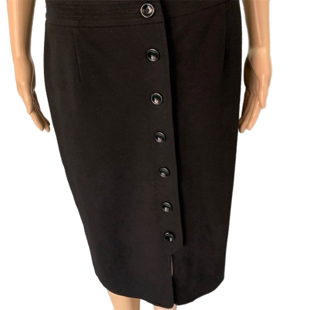 Talbots black skirt, size 10, button down front